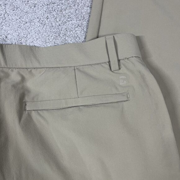 Bearbottom Clothing Pants Mens Large Khaki Stretch Golf Work Nylon Spandex Tan - Picture 7 of 12